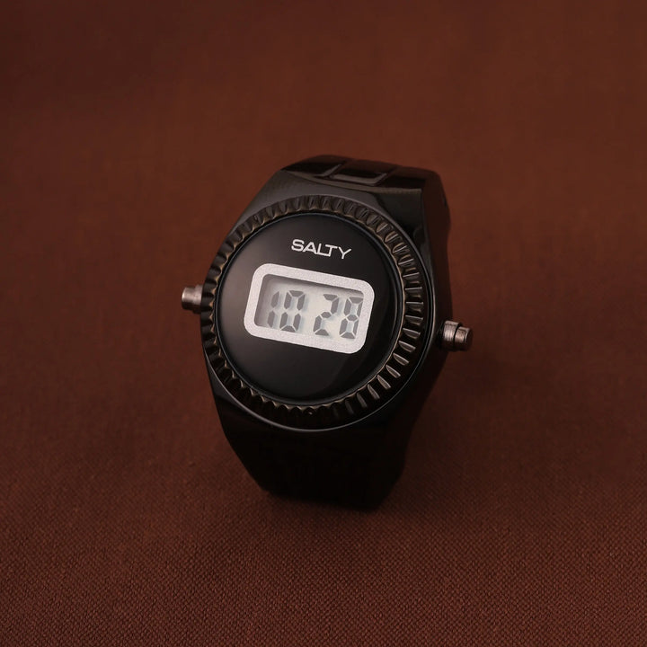 TimeLoop Watch Ring - Black | Salty