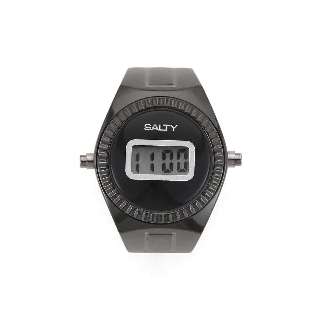 TimeLoop Watch Ring - Black | Salty