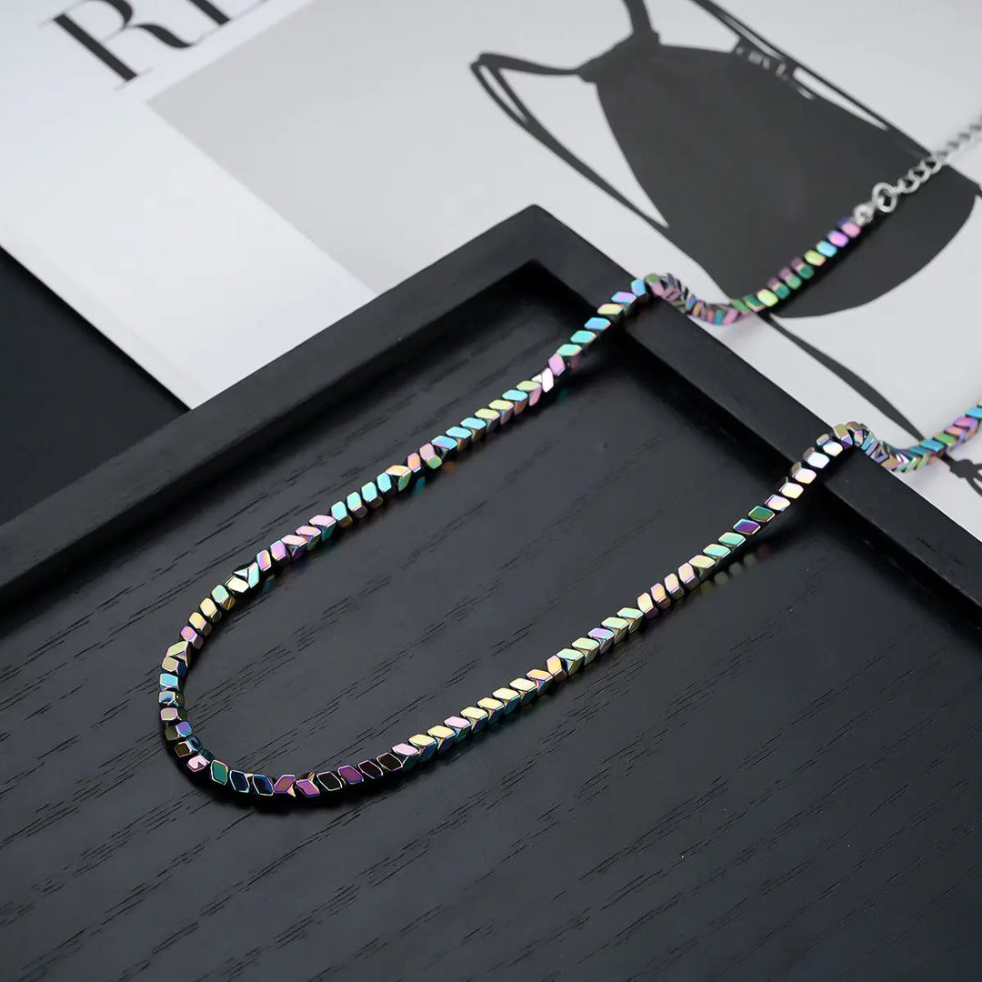 Titan Edge Bead Necklace - Multicolor | Salty