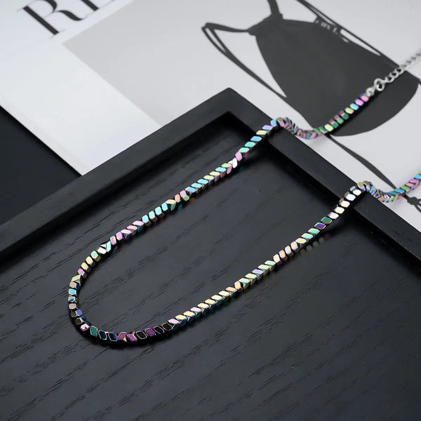 Titan Edge Bead Necklace - Multicolor