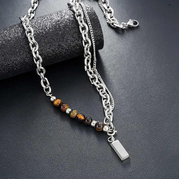 Titan Ember Dual Chain Necklace | Salty