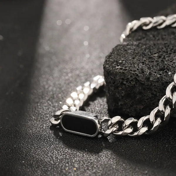 Titan ID Cuban Chain Necklace - Black