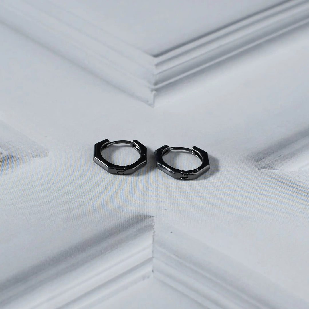 Titan Twists Black Earrings - Salty Accessories