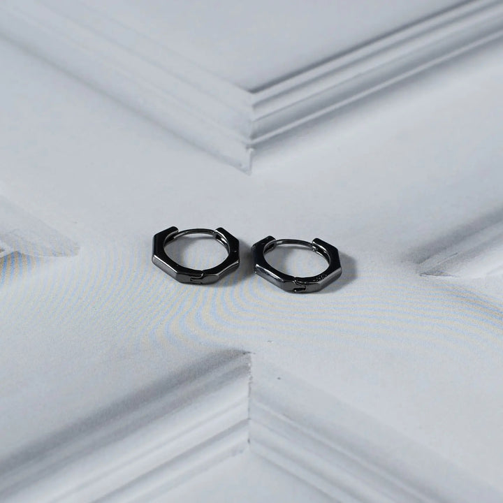 Titan Twists Black Earrings - Salty Accessories