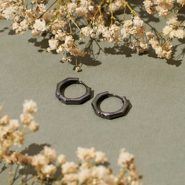 Titan Twists Black Earrings - Salty Accessories