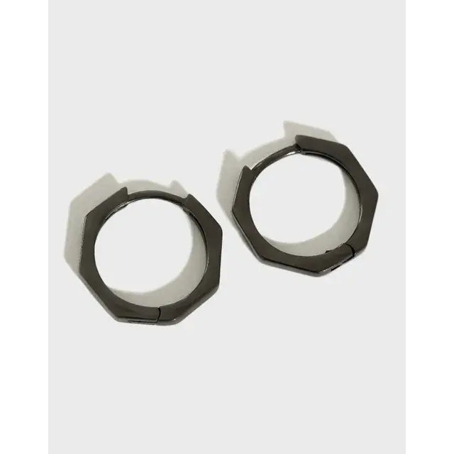 Titan Twists Black Earrings - Salty Accessories
