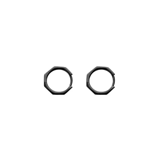 Titan Twists Black Earrings - Salty Accessories