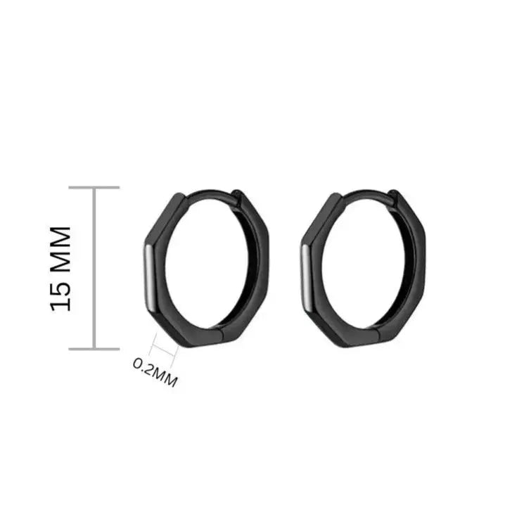 Titan Twists Black Earrings - Salty Accessories