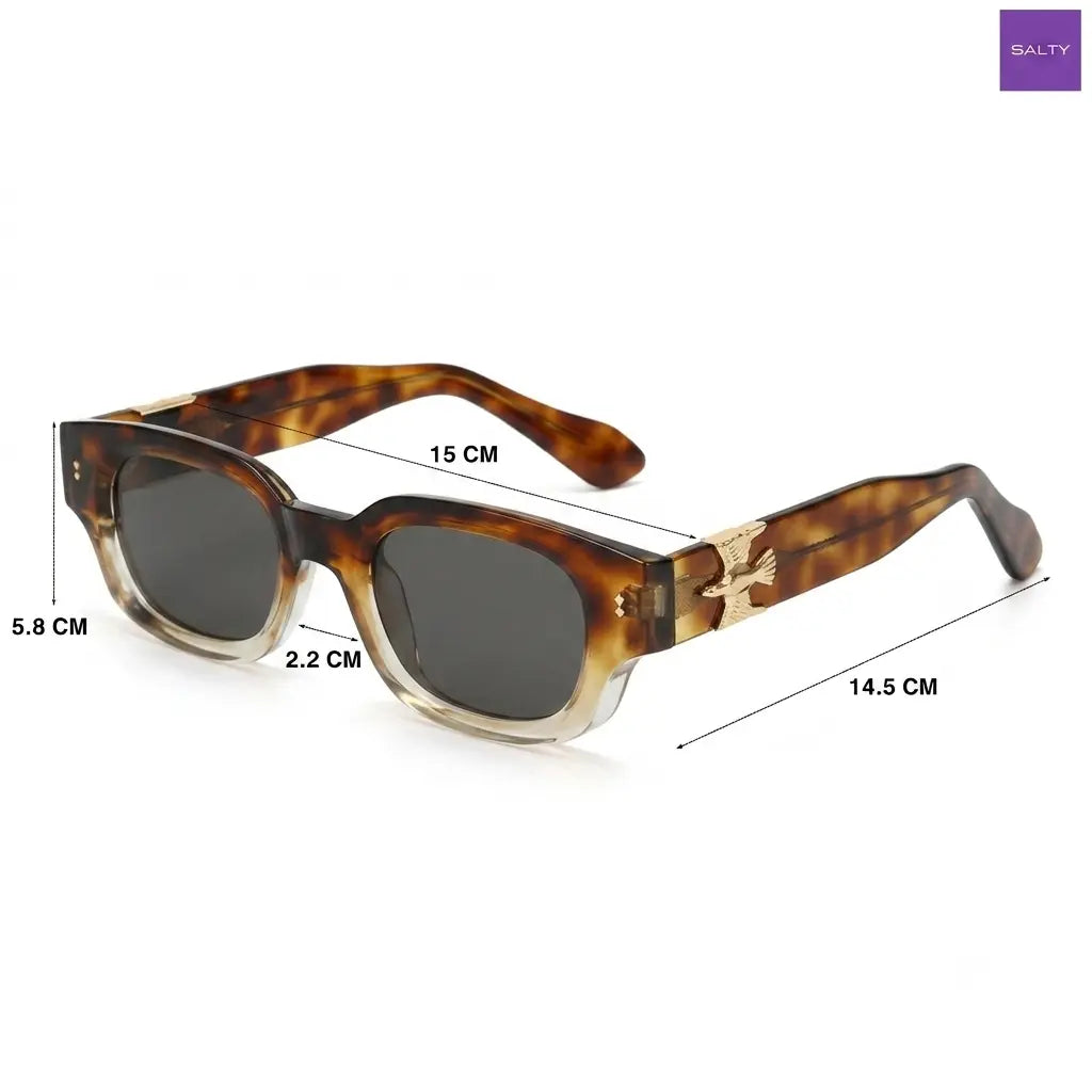 Torto Twist Sunglasses - (Demi-Black) | Salty