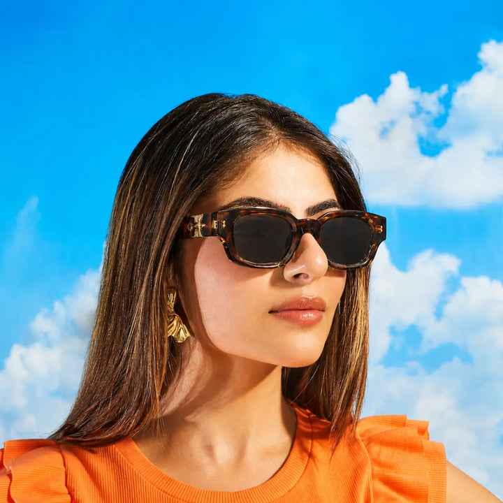 Torto Twist Sunglasses - (Demi-Black) | Salty