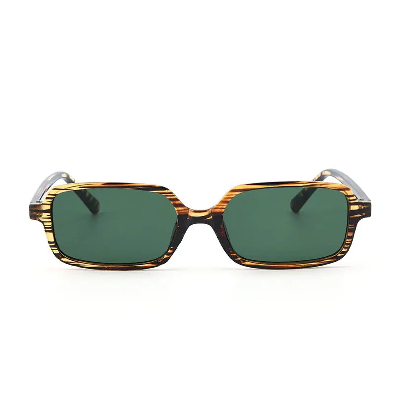 Tortoise Luxe Square Shades – Green | Salty