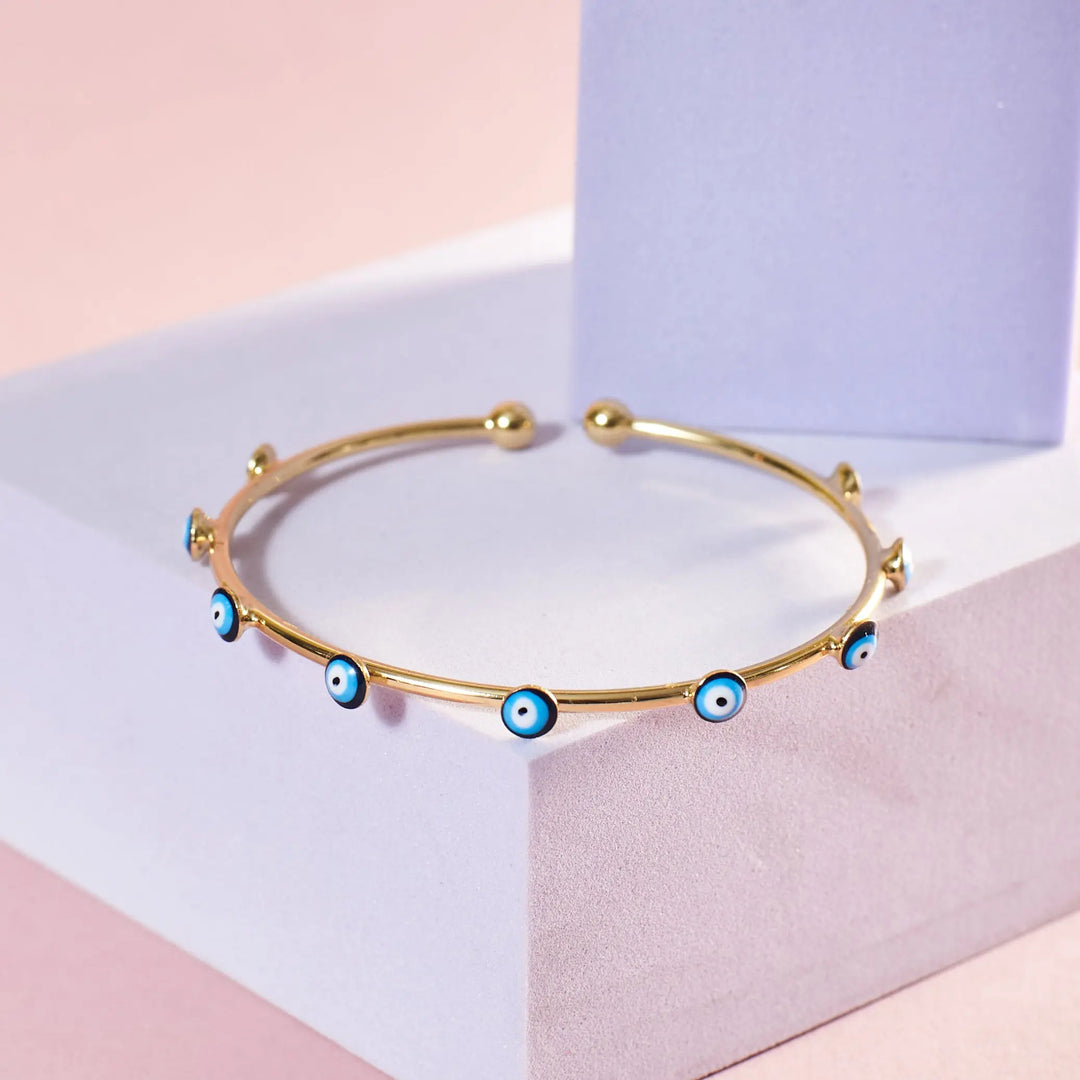 Traditional Evil Eye Bangle - Salty Accessories