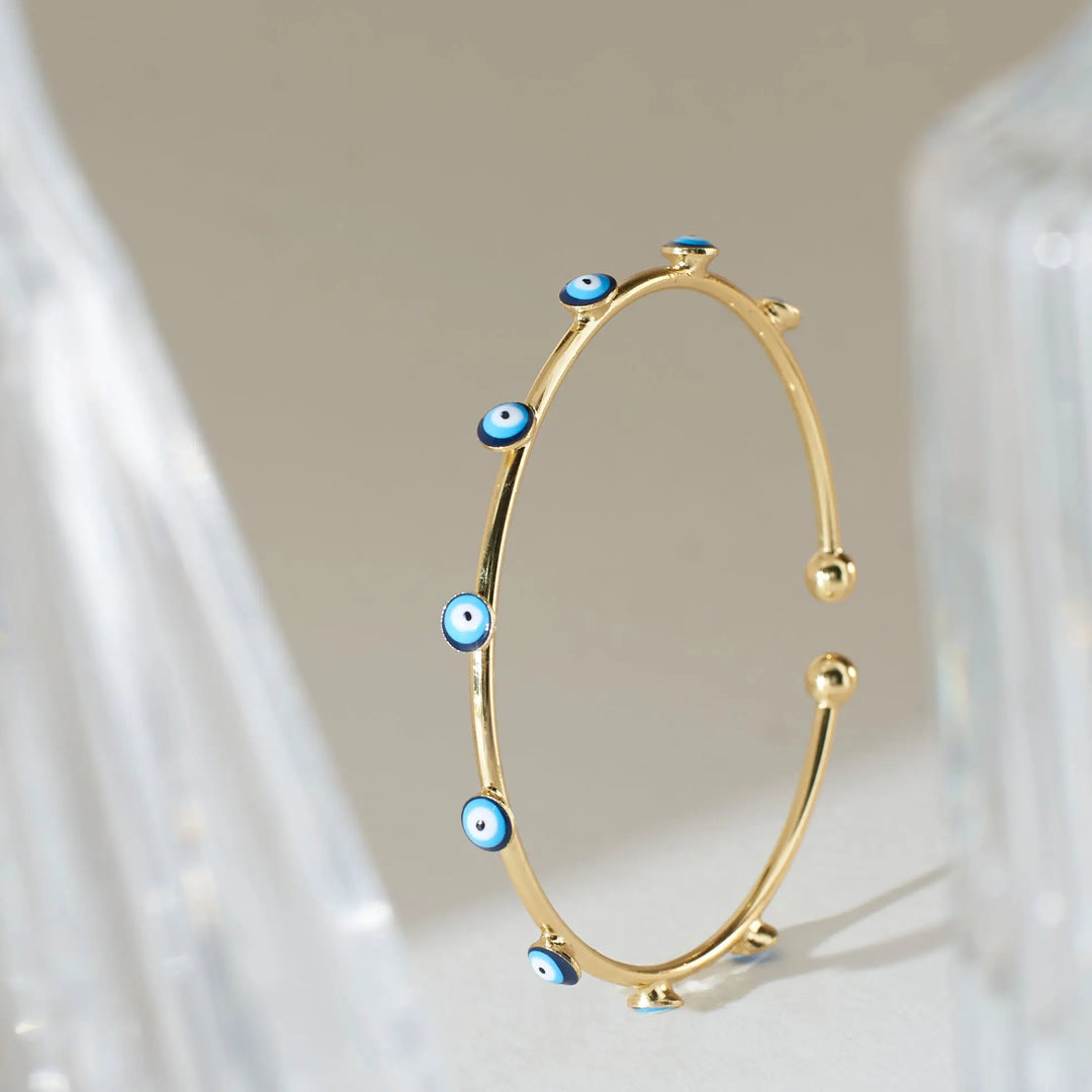 Traditional Evil Eye Bangle - Salty Accessories