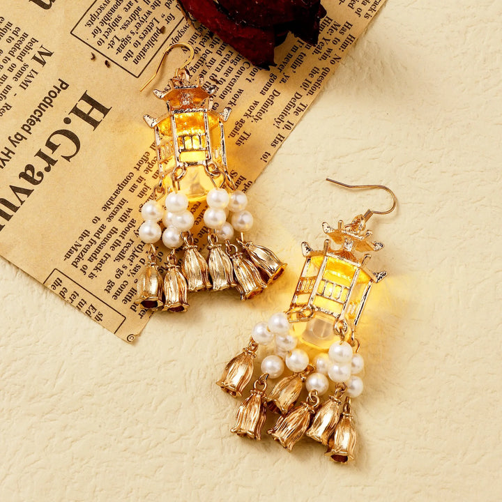 Traditional Lantern LED Earrings | Salty