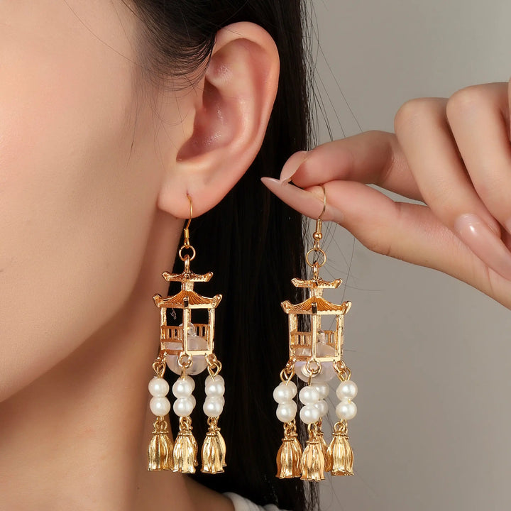 Traditional Lantern LED Earrings | Salty