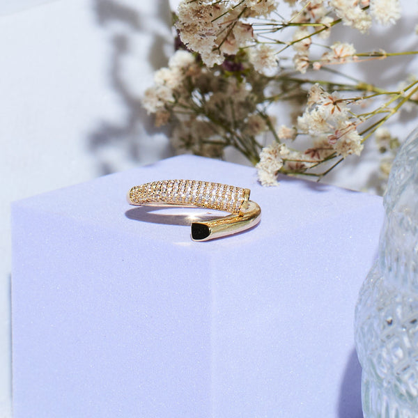 Trendy Bold Golden Ring