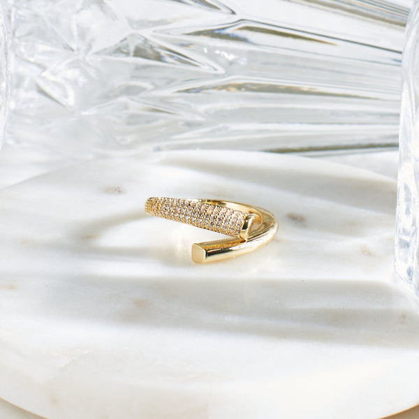 Trendy Bold Golden Ring