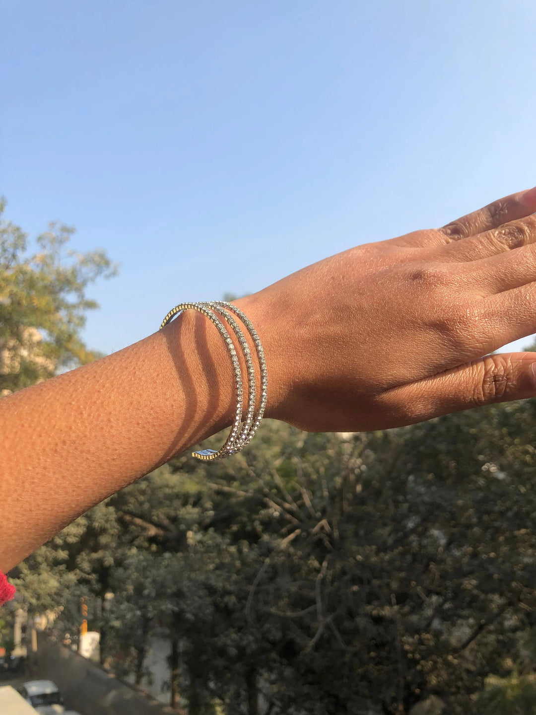 Triple Crystal Cuff - Salty Accessories