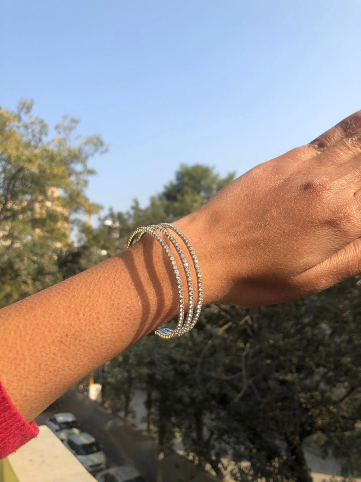 Triple Crystal Cuff - Salty Accessories