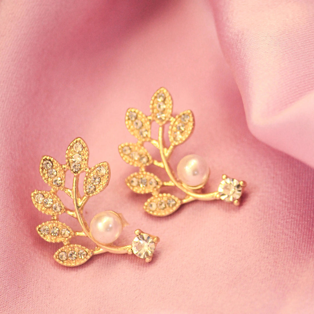 Twig Pearl Climber Earrings - Salty Accessories