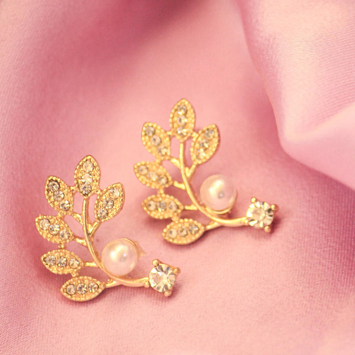 Twig Pearl Climber Earrings - Salty Accessories
