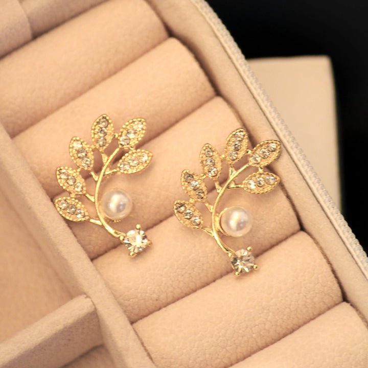 Twig Pearl Climber Earrings - Salty Accessories