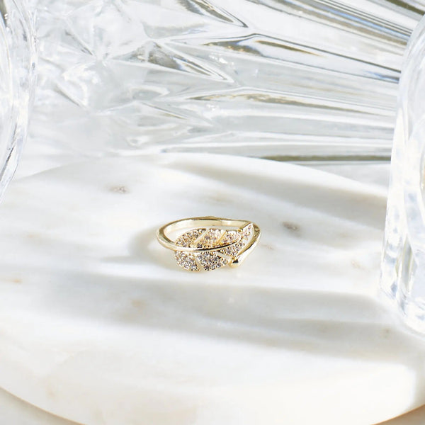 Twilight Leaf Ring