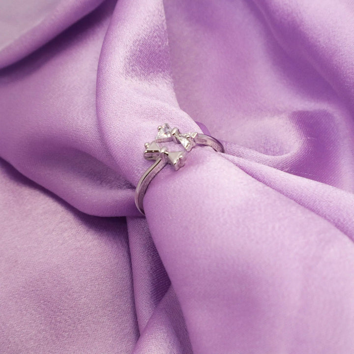 Twin Bow Silver Band - Salty Accessories