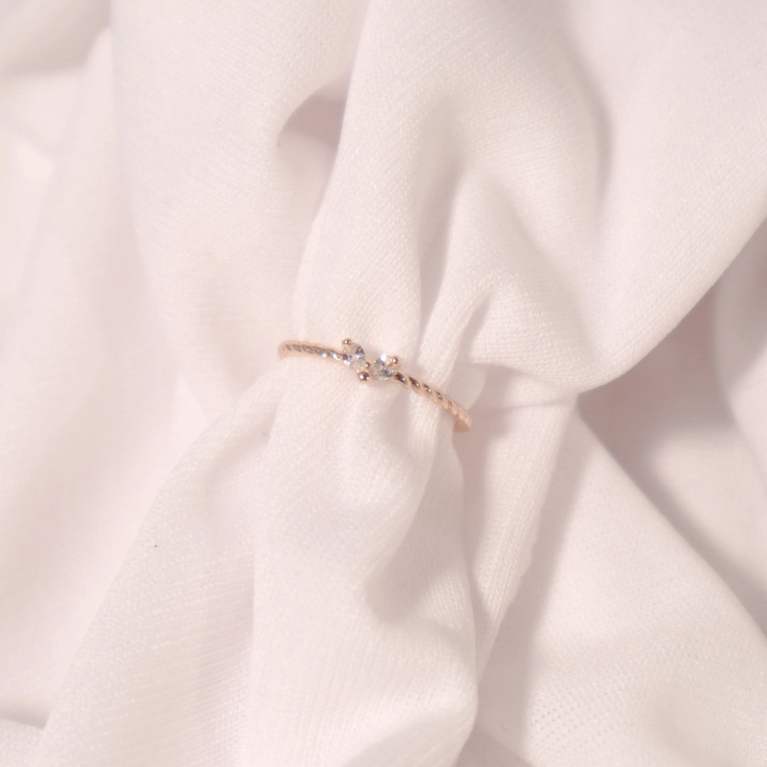 Twisted Little Heart Ring - Salty Accessories