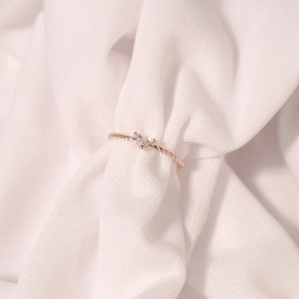Twisted Little Heart Ring