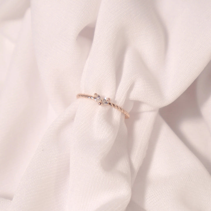 Twisted Little Heart Ring - Salty Accessories