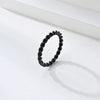 Twisted Minimal Band - Black - Salty Accessories