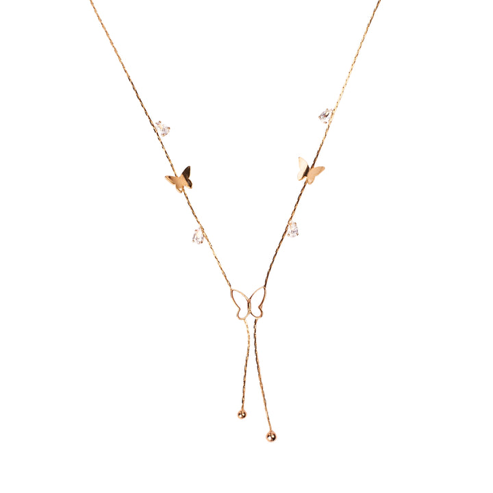 Radiant Butterfly Tassel Necklace