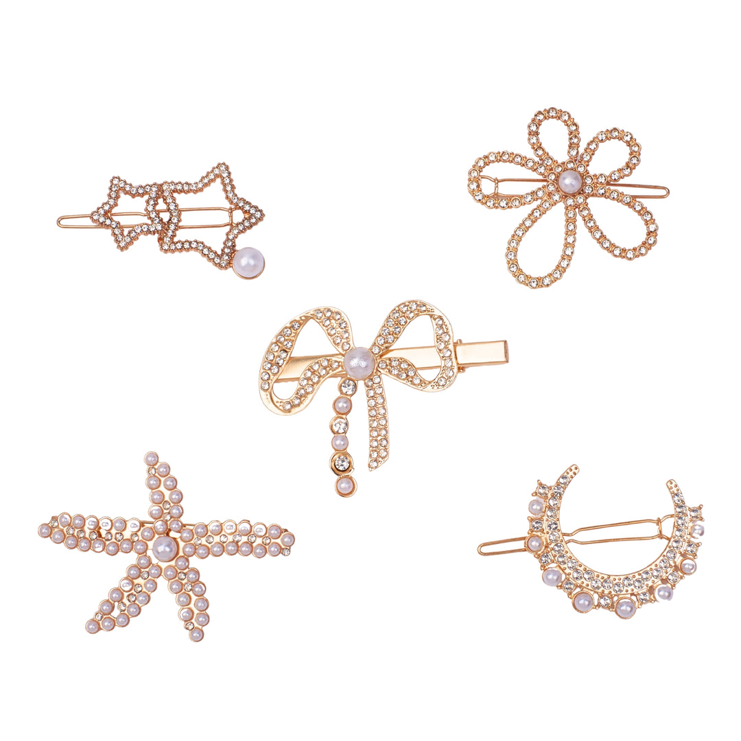 Set of 5 Love Affair Hair Pins