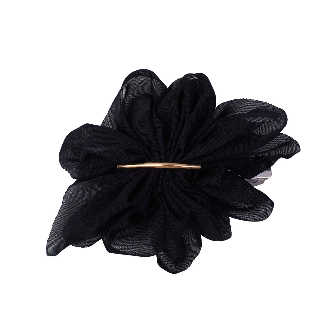 Midnight Ruffle Hair Pin