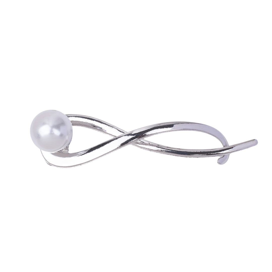 Ivory Drop Silver Clip