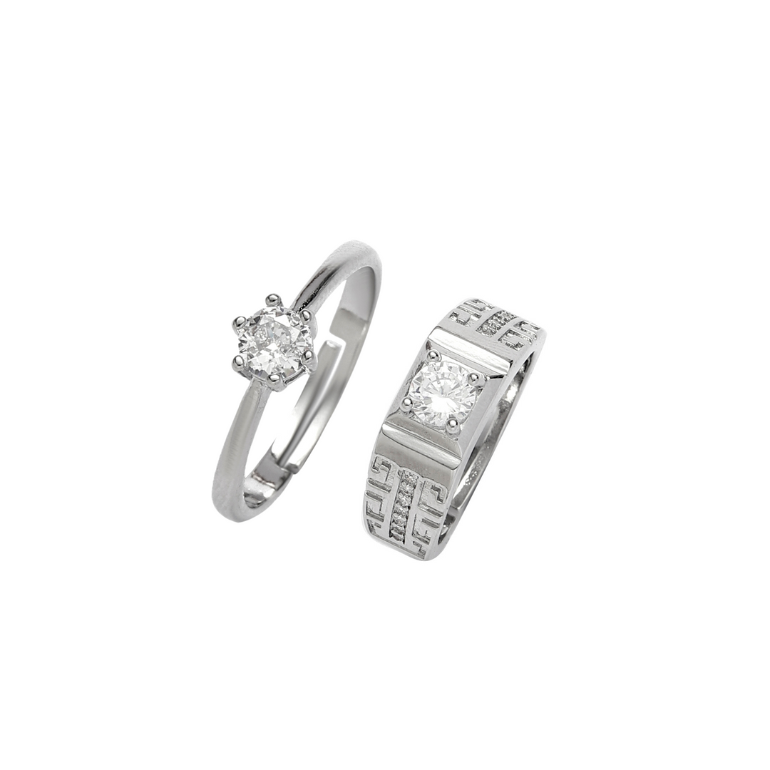 Unity Solitaire Couple ring