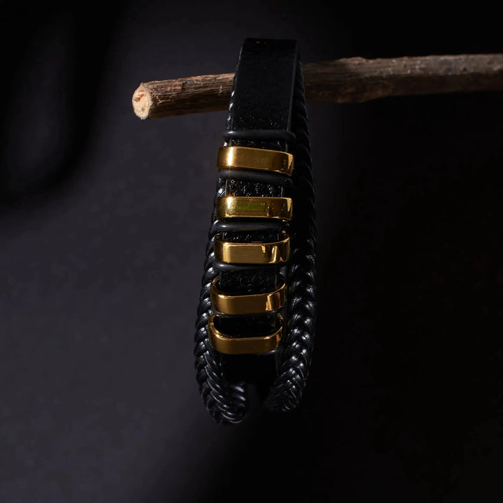 Urban Nomad Leather Band - Gold - Salty Accessories