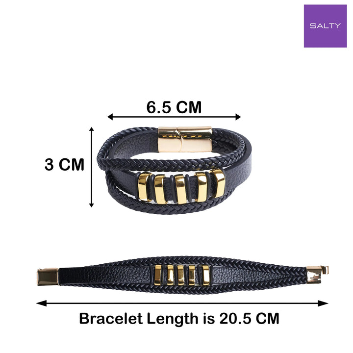 Urban Nomad Leather Band - Gold - Salty Accessories