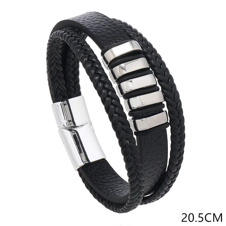 Urban Nomad Leather Band - Silver - Salty Accessories
