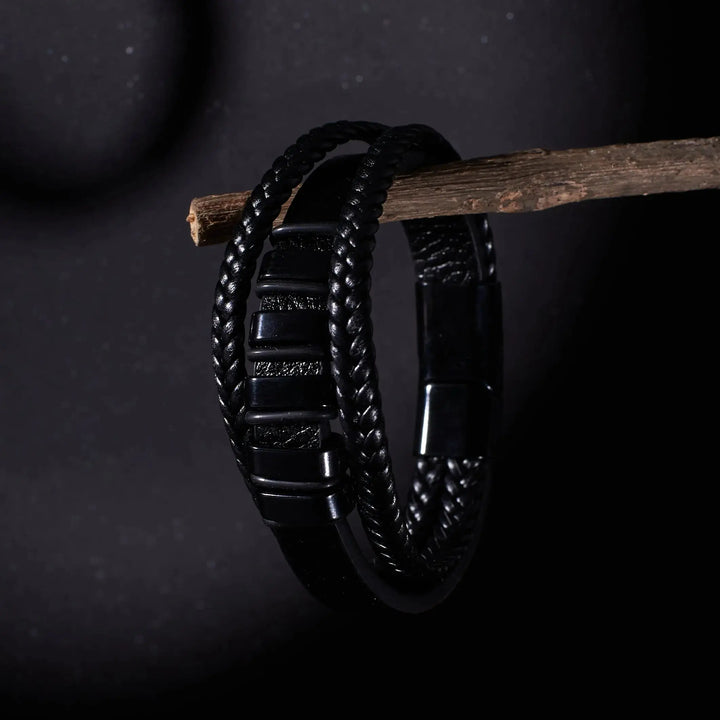 Urban Nomad Leather Band- black - Salty Accessories