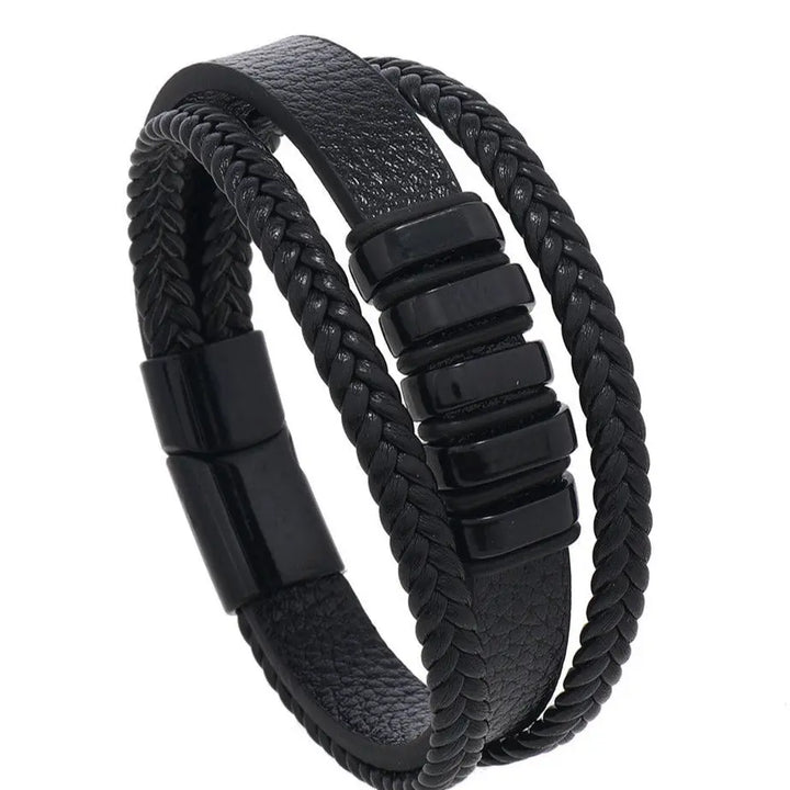 Urban Nomad Leather Band- black - Salty Accessories