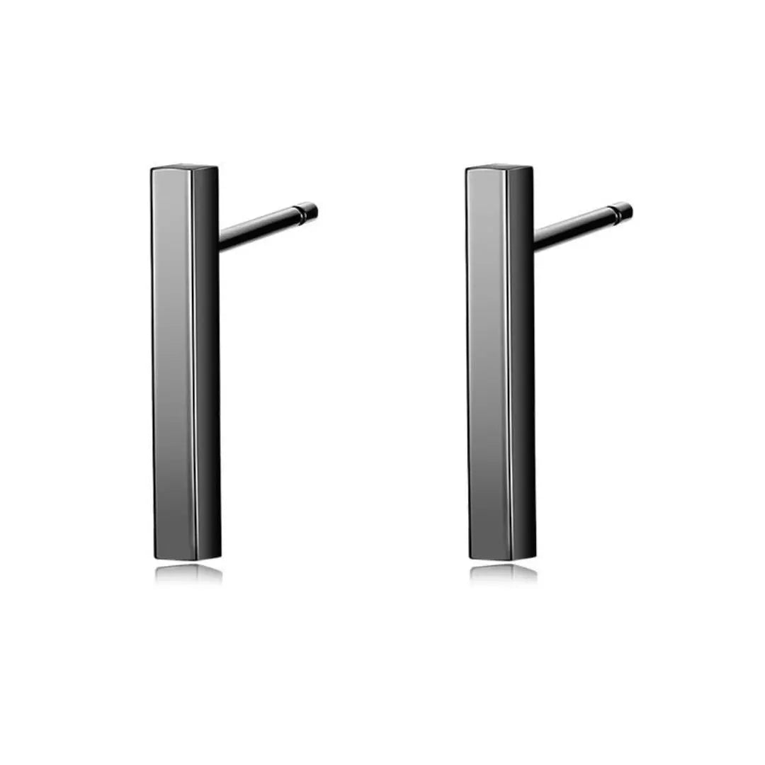 Urban Spiral Black Earrings - Salty Accessories