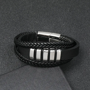 Urban Nomad Leather Band - Silver - Salty Accessories
