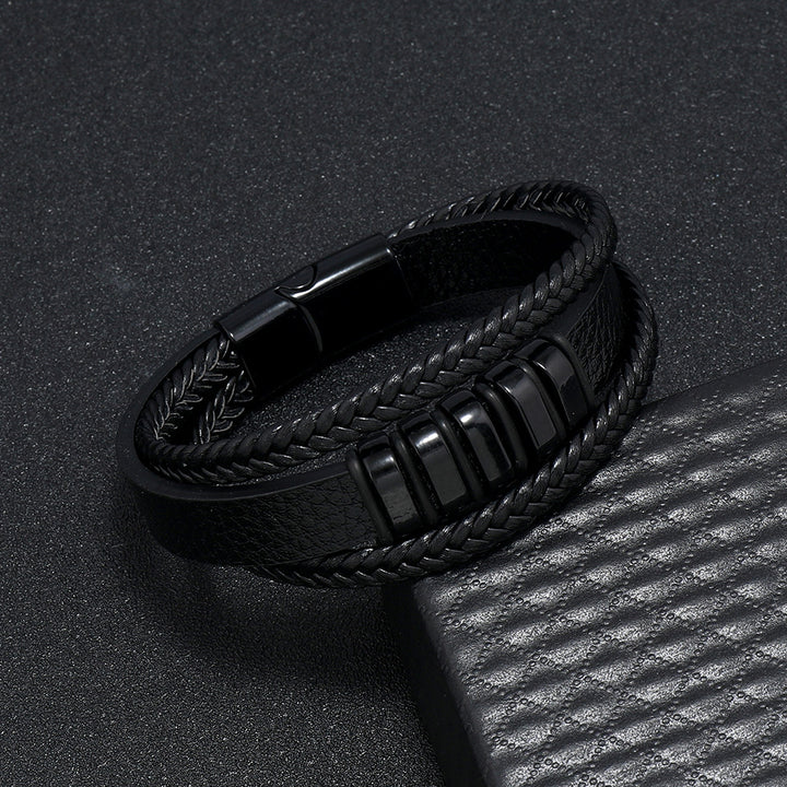 Urban Nomad Leather Band- black Salty Alpha