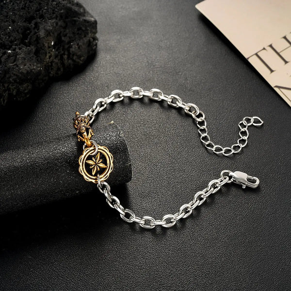 Vajra Chain Bracelet with Dual Tone Heritage Detail