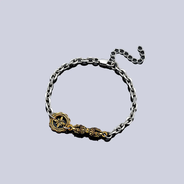 Vajra Chain Bracelet with Dual Tone Heritage Detail