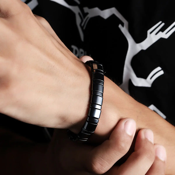 Vector Barrel Bracelet with Precision Metal Beads