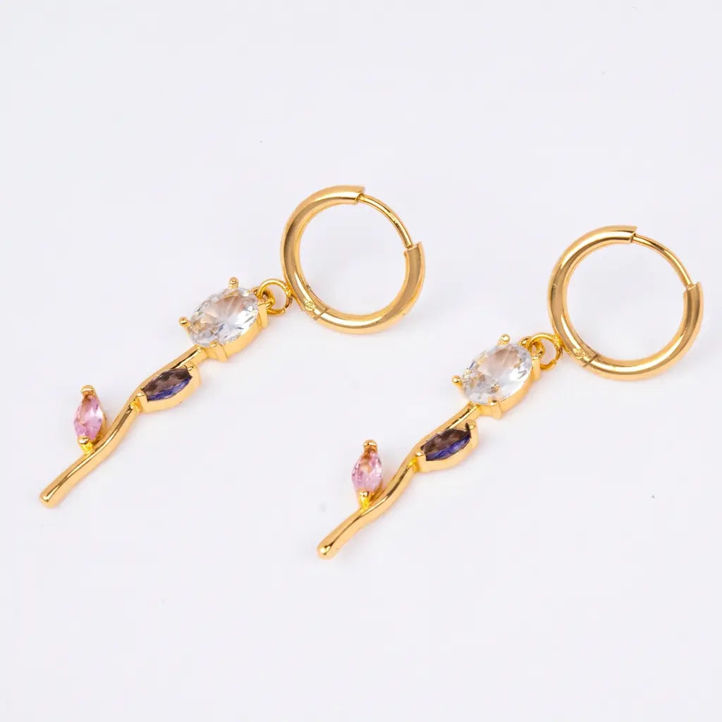 Velisse Drop Earrings &amp; Necklace set - Multicolor | Salty