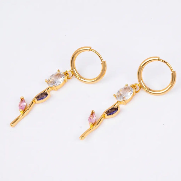 Velisse Drop Earrings &amp; Necklace set - Multicolor | Salty